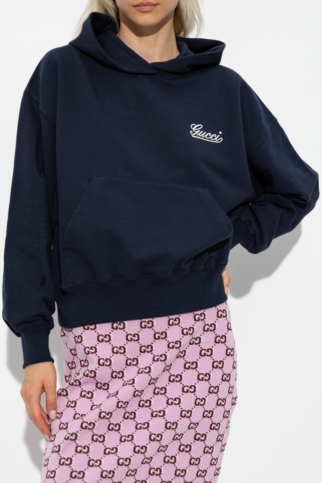 Navy blue Sweatshirt with logo Gucci - Vitkac AS
